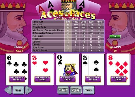 Aces And Faces Poker