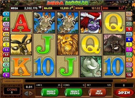 Mega Moolah Reihe Bei Spinpalace