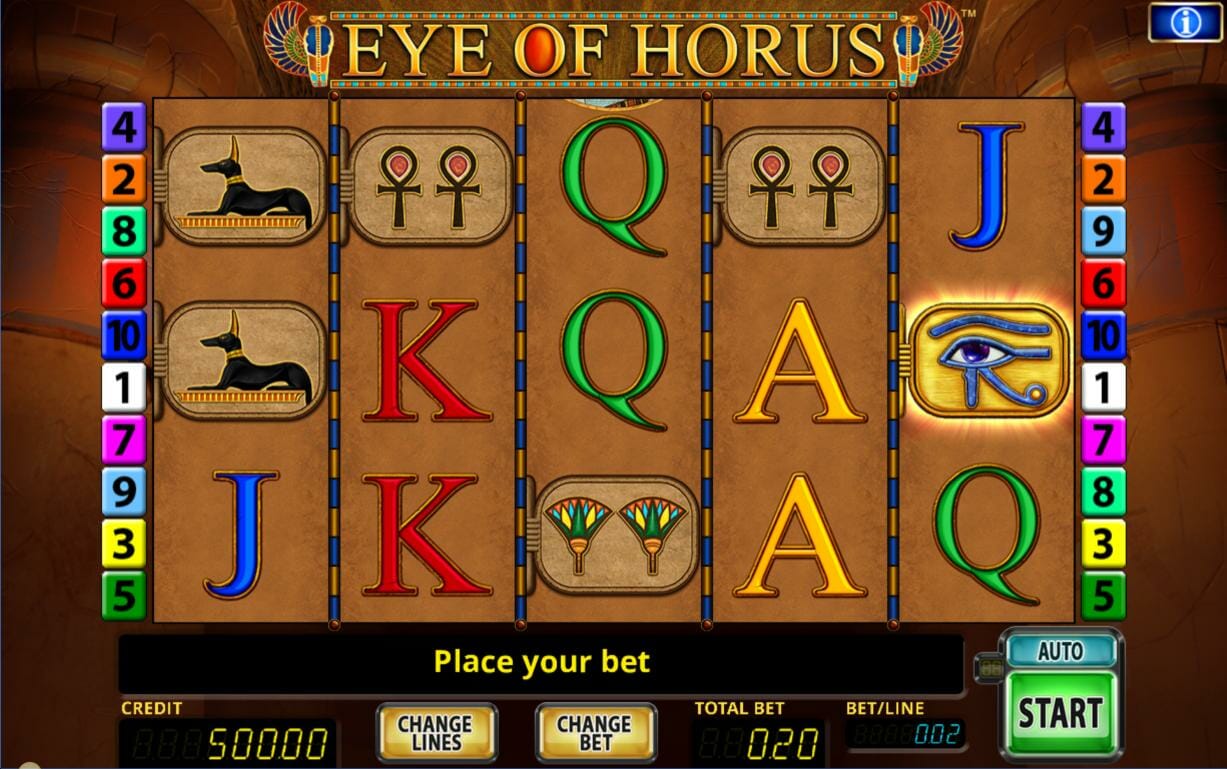 Eye of Horus Spiel