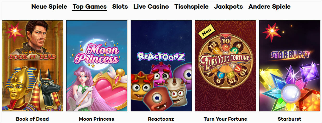 Highroller Casino Spiele