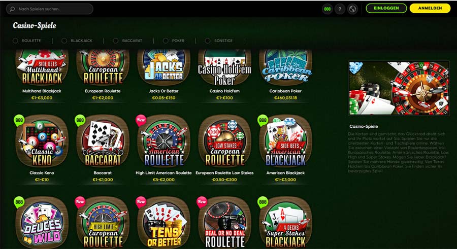 888 Com Casino On Net Jogos Gratis